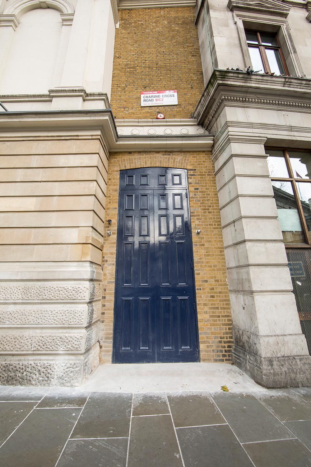 Charing Cross, London, WC2 blue door